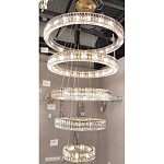 Многоярусная Люстра Elizabeth Золото Вертикальная композиция из пяти хрустальных светильников варинант исполнения - 2 | Loft Concept в Рязани