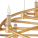 Люстра золотая в форме спирали Fancy Pattern варинант исполнения - 1 | Loft Concept в Рязани