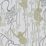 Обои ручная роспись Deco Monkeys Biscuit on dyed paper варинант исполнения - 1 | Loft Concept в Рязани
