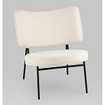 Мини-кресло District Lounge букле белый варинант исполнения - 1 | Loft Concept в Рязани