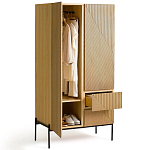 Шкаф с геометрическим рисунком на дверцах Anders Light Wood варинант исполнения - 4 | Loft Concept в Рязани