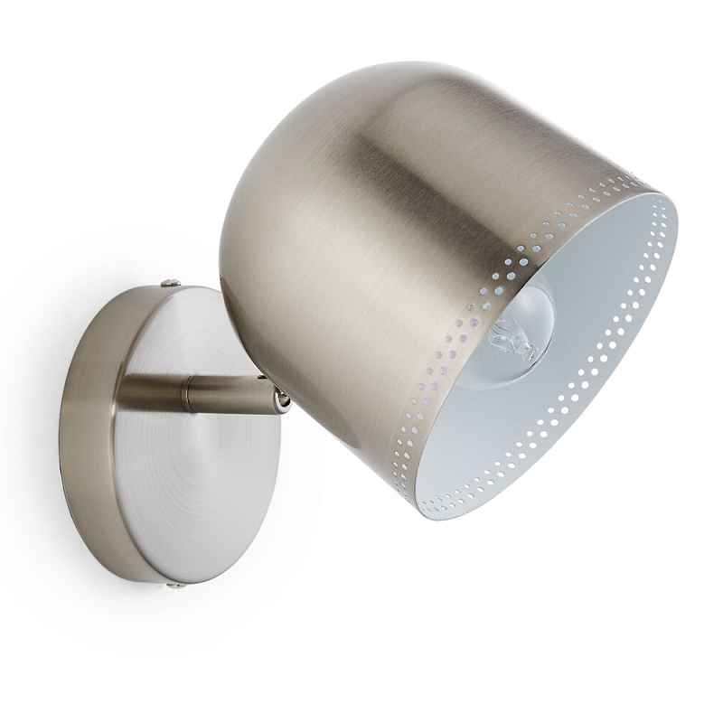 Бра в индустриальном стиле Wilona Lighting Никель Бра в индустриальном стиле Wilona Lighting Никель в Рязани | Loft Concept