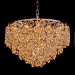 Люстра каскадная с подвесками в форме колец Galaxy of Light варинант исполнения - 1 | Loft Concept в Рязани