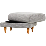 Мягкий пуф на деревянных ножках Garner Pouf Light варинант исполнения - 6 | Loft Concept в Рязани