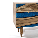 Стильный Буфет лофт 4 двери Cabinet Crimson River фасад эпоксидная смола  варинант исполнения - 3 | Loft Concept в Рязани