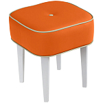 Квадратный мягкий пуф на белых ножках Winton Pouf Square варинант исполнения - 7 | Loft Concept в Рязани