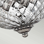 Потолочный светильник с чашеобразным плафоном из толстого волнообразного стекла и широким узорчатым основанием Hinkley варинант исполнения - 7 | Loft Concept в Рязани