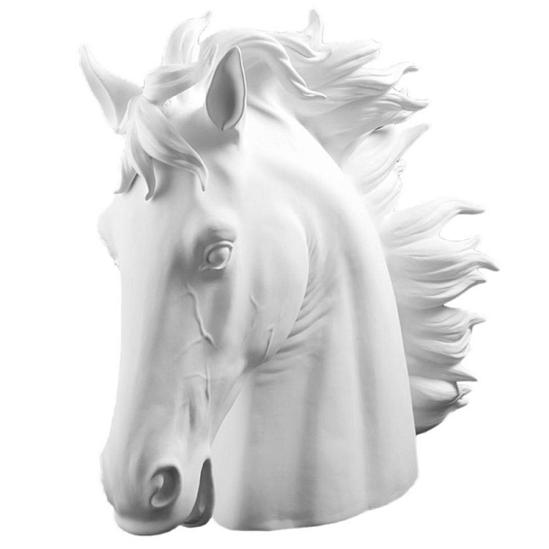Статуэтка Horse Head Bisc. White Белый Статуэтка Horse Head Bisc. White Белый в Рязани | Loft Concept