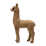 Декоративная статуя с мягкой шерстью Brown Alpaca варинант исполнения - 2 | Loft Concept в Рязани