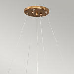 Люстра подвесная золотого цвета с металлическим сетчатым основанием и стеклянными каплевидными подвесками Hinkley варинант исполнения - 11 | Loft Concept в Рязани