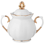 Чайный сервиз из фарфора со стразами на 6 персон 15 предметов Shine Porcelain варинант исполнения - 2 | Loft Concept в Рязани