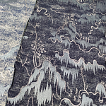 Мебельная ткань Вышивка серый цвет 130 см T2-39 варинант исполнения - 1 | Loft Concept в Рязани