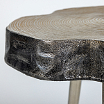 Металлический столик со столешницей в виде слеба Slabby варинант исполнения - 3 | Loft Concept в Рязани