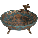 Блюдо фарфоровое Птица на ветке Flora варинант исполнения - 2 | Loft Concept в Рязани