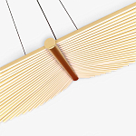 Люстра в виде распахнутых крыльев из тонких металлических планок Flight of Freedom варинант исполнения - 5 | Loft Concept в Рязани