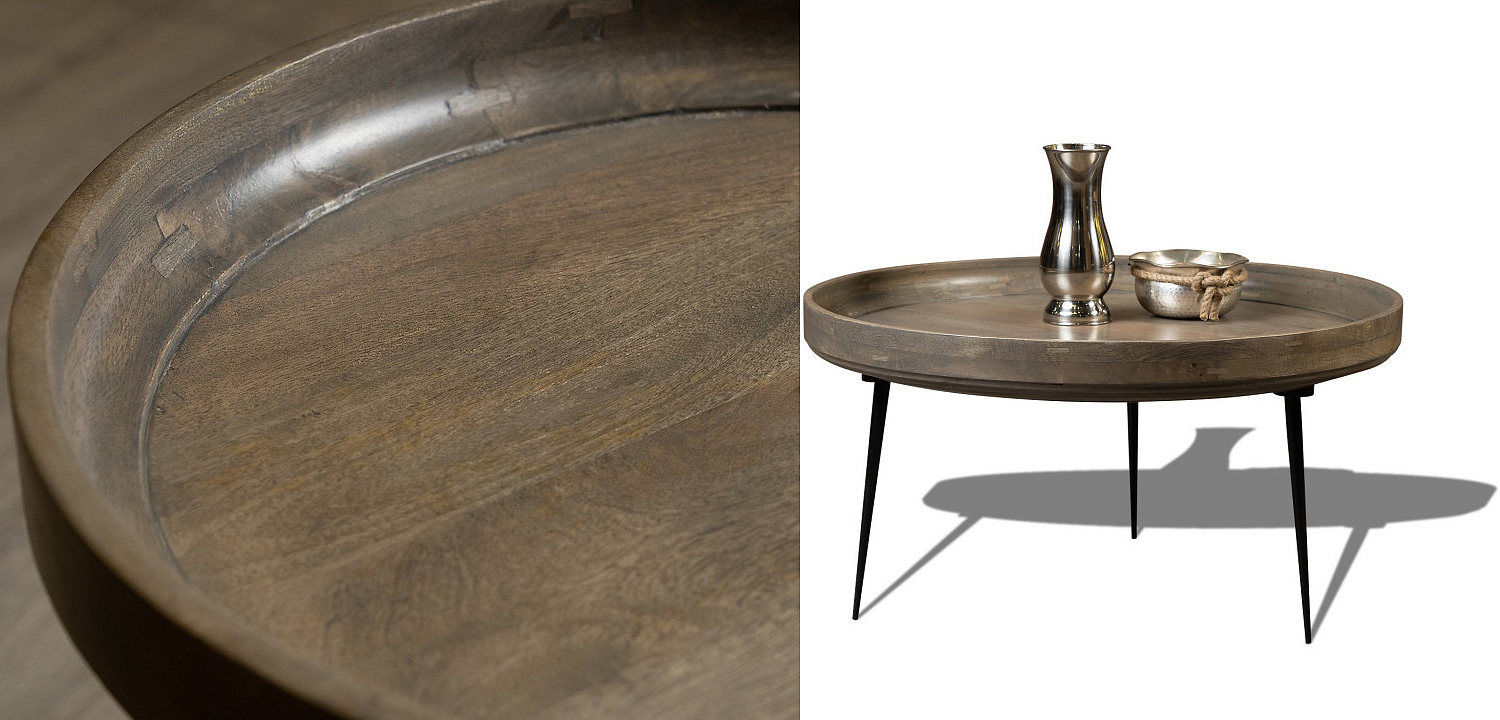Кофейный стол Davidson Coffee Table platinum 40 Кофейный стол Davidson Coffee Table platinum 40 - Loft-Concept в Рязани