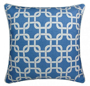 Подушка Синий орнамент