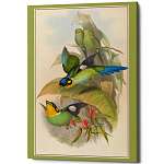 Постер на холсте с изображением птиц Blooming Birds Poster варинант исполнения - 5 | Loft Concept в Рязани