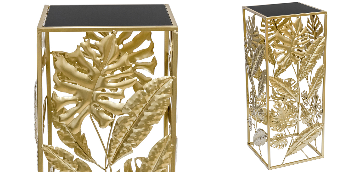 Подставка Tropical Gold Leaves Stand S Подставка Tropical Gold Leaves Stand S - Loft-Concept в Рязани