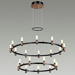Люстра подвесная с двумя круглыми ярусами и цилиндрическими плафонами Arnaut Light варинант исполнения - 3 | Loft Concept в Рязани