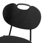 Стул с мягким сиденьем черный Stool Loft Black варинант исполнения - 6 | Loft Concept в Рязани