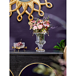 Чаша из прозрачного стекла на бронзовых ножках в виде стрекоз Eden Garden варинант исполнения - 3 | Loft Concept в Рязани