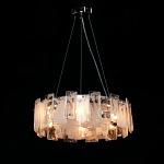 Люстра круглая с подвесными прямоугольными пластинами из стекла Glacier Panels варинант исполнения - 3 | Loft Concept в Рязани