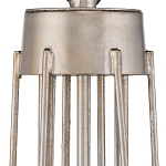 Люстра серебряного цвета с изогнутыми элементами каркаса Twisted Iron Chandelier варинант исполнения - 3 | Loft Concept в Рязани