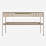 Дизайнерская Консоль с полкой и ящиком Primo Светлый дуб варинант исполнения - 7 | Loft Concept в Рязани