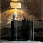 Консоль дымчатого цвета с изогнутым основанием Arabesque варинант исполнения - 3 | Loft Concept в Рязани