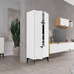 Комод белый с 4-мя дверцами на металлических ножках SPARK MULTIPURPOSE CABINET WHITE варинант исполнения - 8 | Loft Concept в Рязани