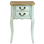 Прикроватная тумба из массива березы светло-бирюзовая Montmartre Provence Bedside Table варинант исполнения - 2 | Loft Concept в Рязани