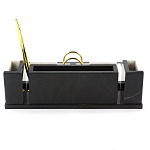 Настольный письменный набор из белого мрамора и змеевика Marble Accessory варинант исполнения - 3 | Loft Concept в Рязани