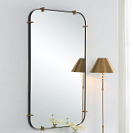 Зеркало настенное в черной металлической раме Mirror Cardinal варинант исполнения - 4 | Loft Concept в Рязани