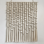 Панно на стену из хлопковых нитей White Morse Wall Hanging  варинант исполнения - 4 | Loft Concept в Рязани