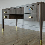 Письменный стол с 4-мя ящиками Elsa Dreams Walnut варинант исполнения - 4 | Loft Concept в Рязани