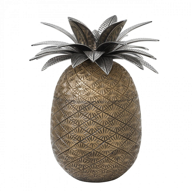Шкатулка Eichholtz Box Pineapple Латунь Античная полированная Серебряный Шкатулка Eichholtz Box Pineapple Латунь Античная полированная Серебряный в Рязани | Loft Concept