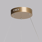 Люстра подвесная круглая золотого цвета с белыми изогнутыми световыми линиями Luke Lampco Tracer Lamp варинант исполнения - 11 | Loft Concept в Рязани