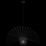Подвесной светильник чёрного цвета с металлическим каркасом в форме веера Friture Vertigo Pendant варинант исполнения - 4 | Loft Concept в Рязани