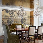 Обои ручная роспись Monuments of Paris Roberts on antique scenic Xuan paper варинант исполнения - 1 | Loft Concept в Рязани