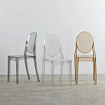 Прозрачный стул с серым оттенком LOUIS GHOST CHAIR варинант исполнения - 8 | Loft Concept в Рязани