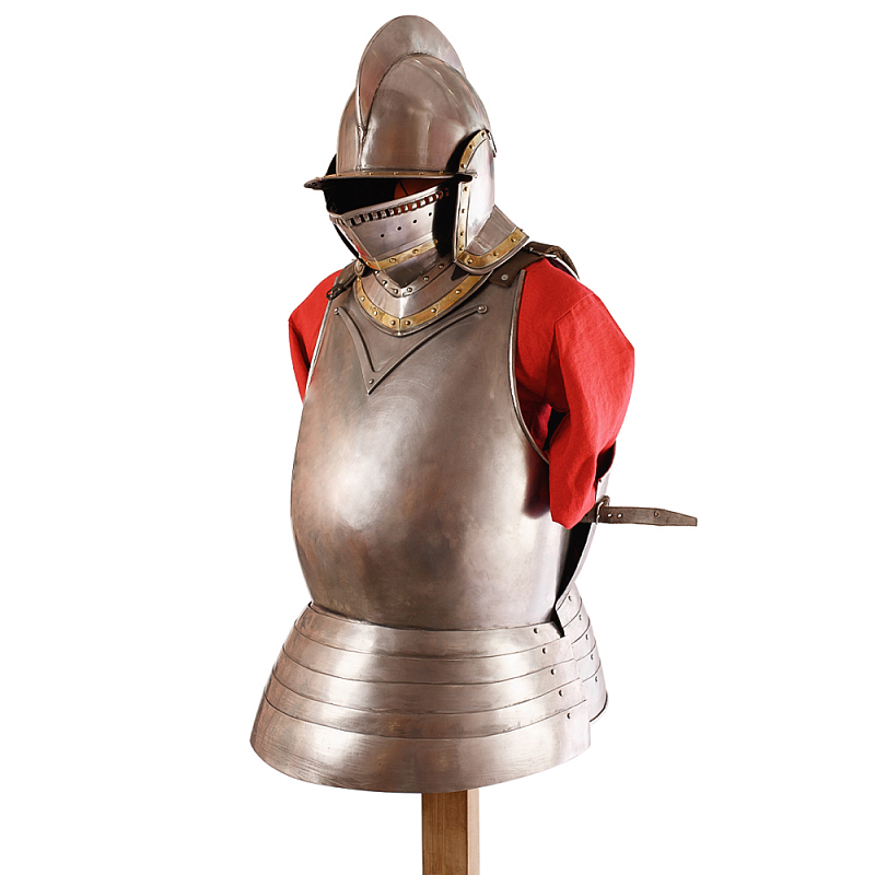Декоративные доспехи Armor Cabinet de Curiosites Серебряный Латунь Красный Древесина Декоративные доспехи Armor Cabinet de Curiosites Серебряный Латунь Красный Древесина в Рязани | Loft Concept