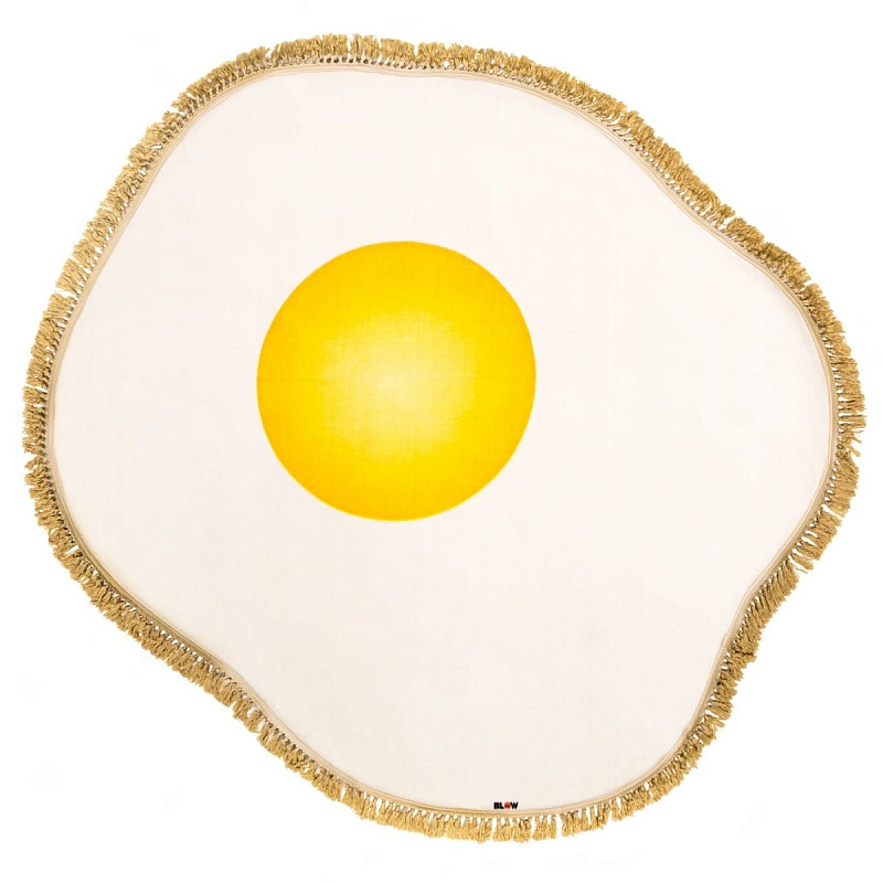 Ковер Seletti Rug Egg Желтый Белый Ковер Seletti Rug Egg Желтый Белый в Рязани | Loft Concept