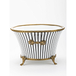 Кашпо Black white stripe варинант исполнения - 3 | Loft Concept в Рязани