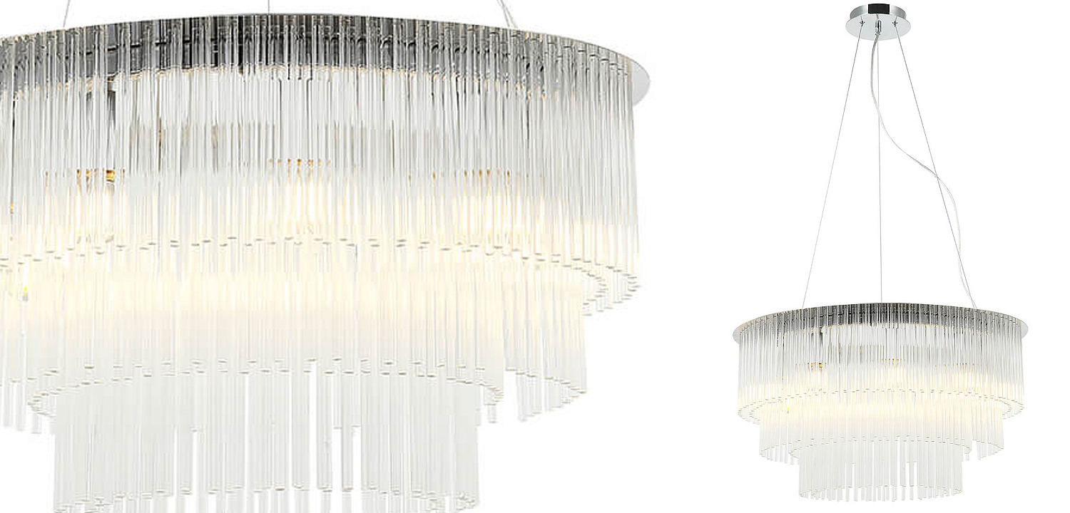 Люстра Harrison Chandelier chrome 9 lamp Люстра Harrison Chandelier chrome 9 lamp - Loft-Concept в Рязани