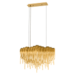 Люстра подвесная с металлическими цепочками и изогнутыми металлическими дугами 72 см Atlantis Chain варинант исполнения - 12 | Loft Concept в Рязани