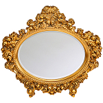 Зеркало настенное золотое с ажурным резным орнаментом Classic Ornament Mirror варинант исполнения - 1 | Loft Concept в Рязани