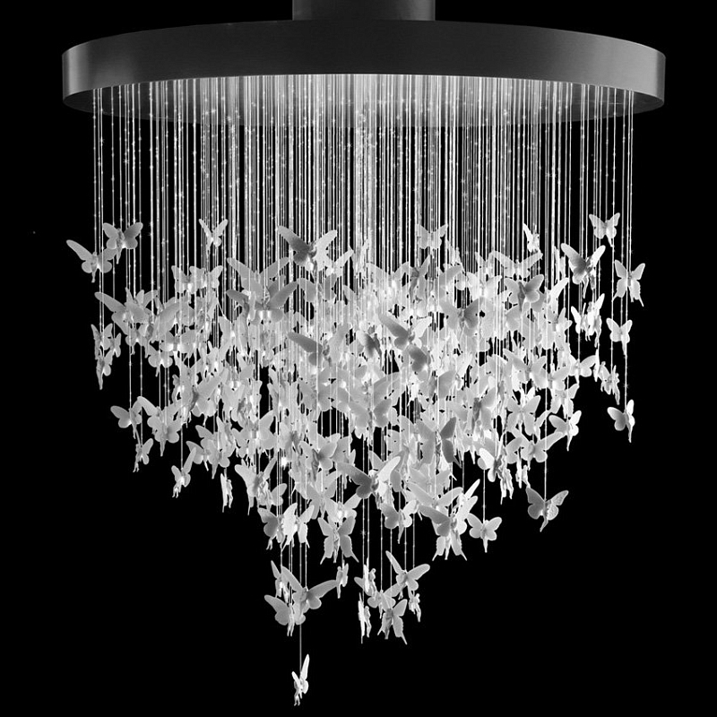 Люстра Night Fairy Chandelier Белый Черный Люстра Night Fairy Chandelier Белый Черный в Рязани | Loft Concept