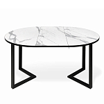 Стол обеденный раздвижной со столешницей белый мрамор Magali варинант исполнения - 4 | Loft Concept в Рязани