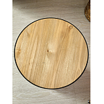 Приставной столик с факутрным черным основанием Ethiopia варинант исполнения - 5 | Loft Concept в Рязани